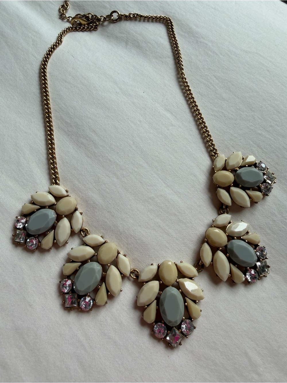 J. Crew Factory Matte Stone & Crystal Statement Necklace - Picture 2 of 10